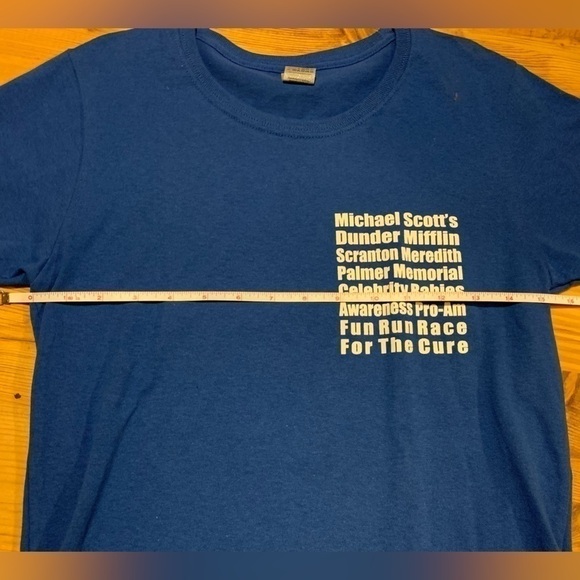 The Office Charity Run Blue Tee (Sz S) - Picture 3 of 6